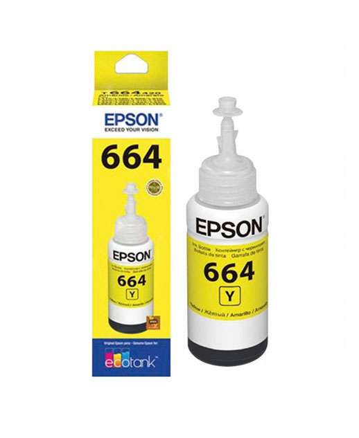 Epson T664 Amarillo Botella de Tinta 70 ml - SoluCom Guatemala